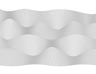 Wave Design element many parallel lines wavy form05