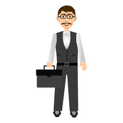 Isolated businessman illustration