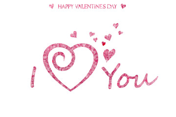 Valentines Day pink sea salt