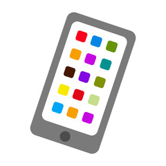 Isolated tablet icon