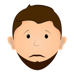 Worried man avatar