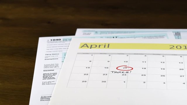 Tax day for 2017 returns is April 17, 2018
