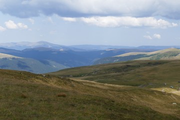 Fototapeta na wymiar Berglandschaft nahe der Transalpina