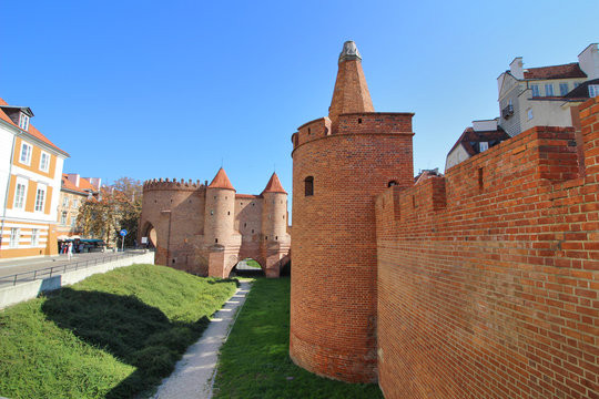 Fototapeta Barbacana, Varsovia, Polonia 