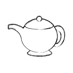 Porcelain teapot isolated