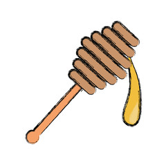 Wooden honey stick