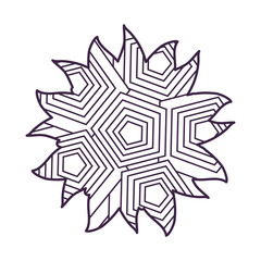 Black and white Abstract frame emblem