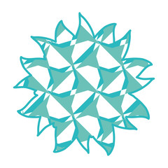 Triangles frame emblem