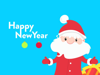 Cute greeting Happy New Year