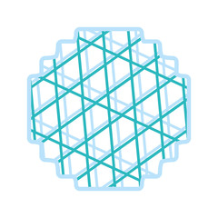 Fototapeta premium Triangles frame emblem