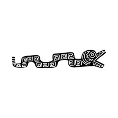 Snake icon  Aztec