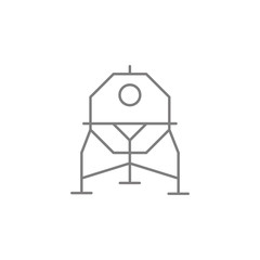 Fototapeta na wymiar space station icon. Web element. Premium quality graphic design. Signs symbols collection, simple icon for websites, web design, mobile app, info graphics
