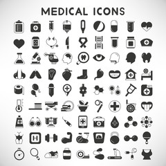 medical icons set