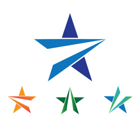 dynamic technology star vector logo