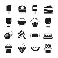 food and sweets icons