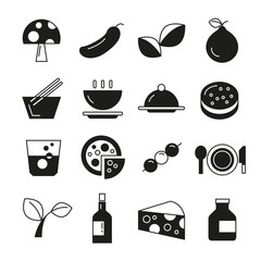 food and sweets icons
