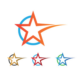 dynamic technology star vector logo