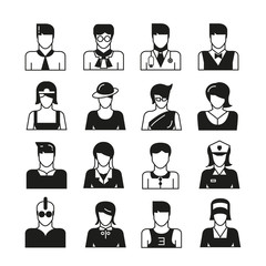 people avatar icons, profession icons