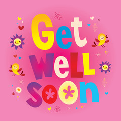 get well soon greeting card