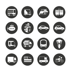 vehicle and transportation icons