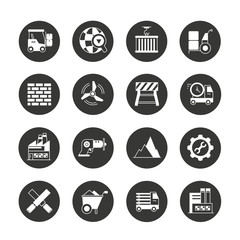 industry and construction icons