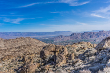 Top of Palm View Peak in the Palm Springs CA area