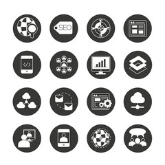 SEO and network icons