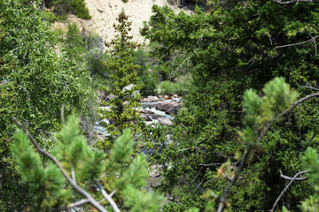 Obraz premium Mountain, Canyon and River