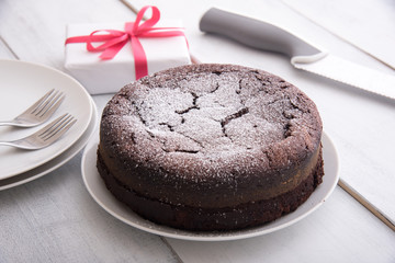 franch style chocolate cake