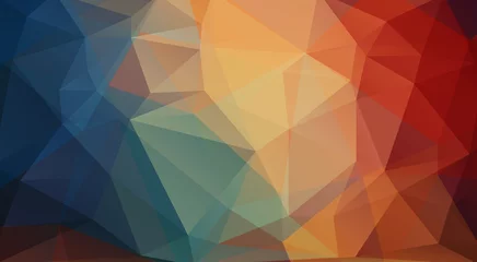 Poster Flat abstract background with triangle shapes © igor_shmel