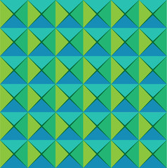 Green retro abstract tile vector design background