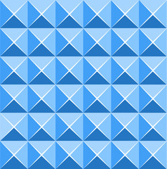 Blue vivid color of abstract pattern tile vector design background