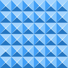 Blue vivid color of abstract pattern tile vector design background