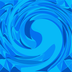 Vector blue wave background template