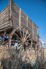 Antique Western Carriage with Wagon Wheel