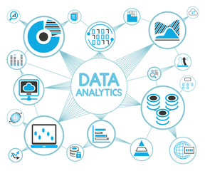 big data, data analytics network diagram