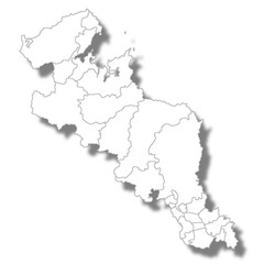 京都　地図　白　アイコン