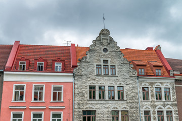 Tallin buildings. Medieval town