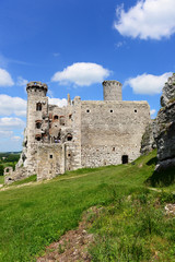 Fototapeta na wymiar Ogrodzieniec castle in Poland