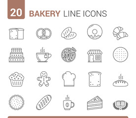 Bakery Line Icons