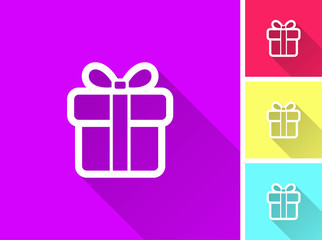 Gift - vector icon.