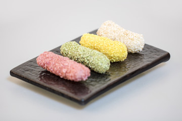 Korea traditional cookies on the dish