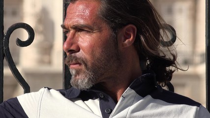 Worrisome Caucasian Person