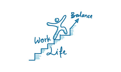 Work Life Balance Template Vector