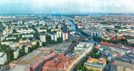 Berlin aerial view in summer season, Germany
