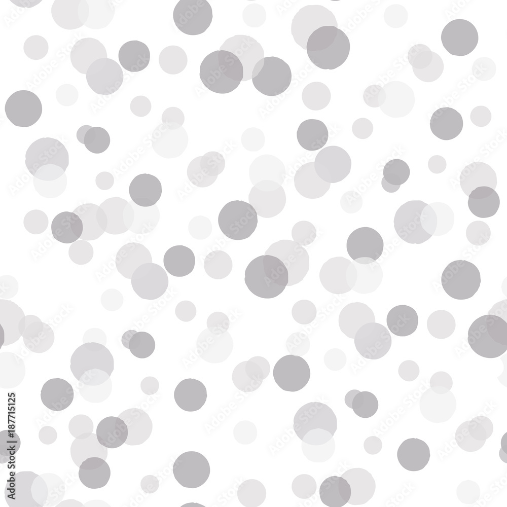 Poster vector seamless pattern with big confetti.