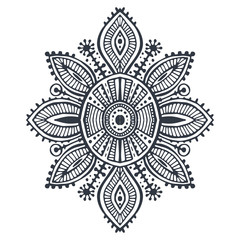 Tribal art boho hand drawn geometric pattern.