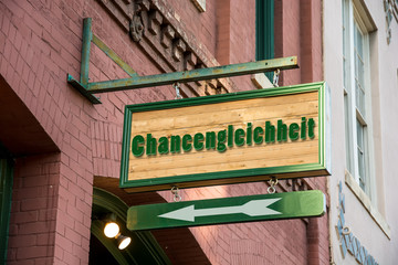 Obraz premium Schild 277 - Chancengleichheit