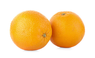 Orange fruit isolated on white