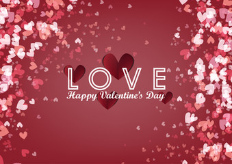 Valentine's love concept abstract background vector